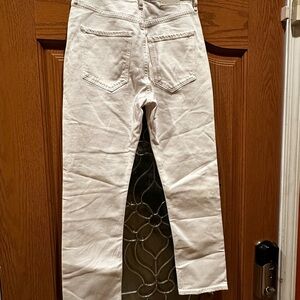 Agolde White Straight-Leg Jeans